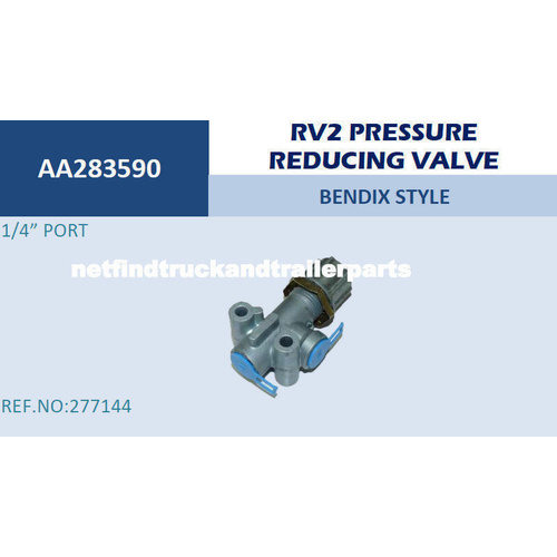 Valve Bendix RV2 Pressure Reducing Valve Truck Trailer 