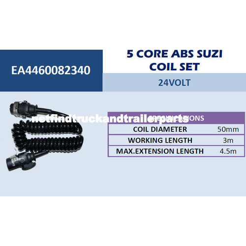 ABS 5 Core Suzi Coil Set 24V (comes with plugs) Truck Trailer