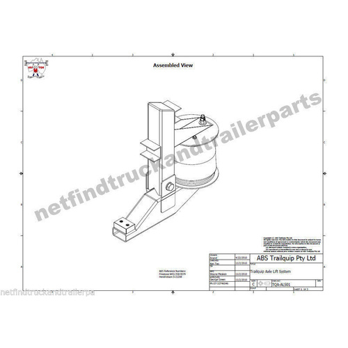 Trailer Lift Up Axle Mechanism