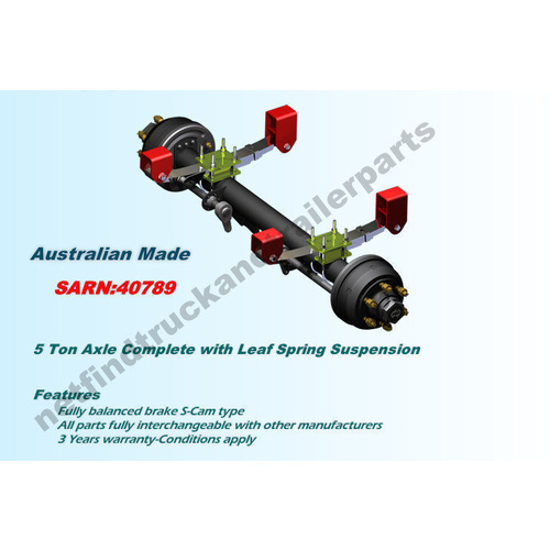 Suspension Trailer Mechanical – Overslung 5 Ton to suit Single Axle Trailer