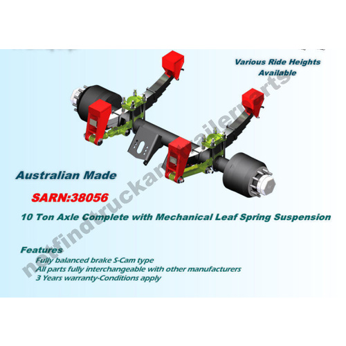 Suspension Trailer Mechanical – Overslung 10 Ton suit Single Axle Trailer (ADR)