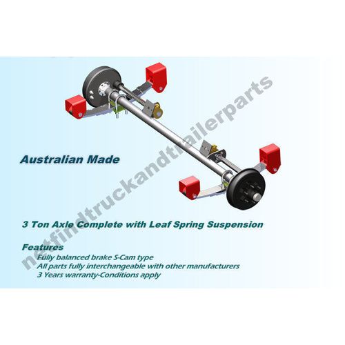 Suspension Trailer Mechanical – Underslung 3 Ton to suit Single Axle Trailer