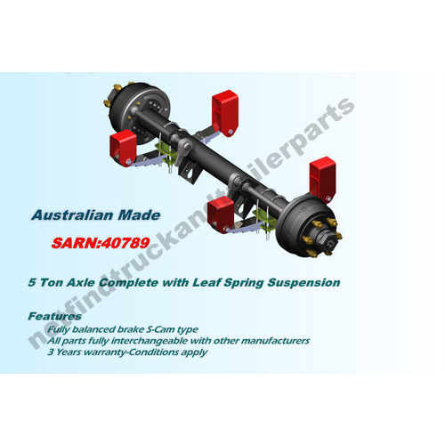 Suspension Trailer Mechanical – Underslung 5 Ton to suit Single Axle Trailer