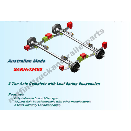 Suspension Trailer Mechanical – Underslung 3 Ton to suit Tandem Axle Trailer