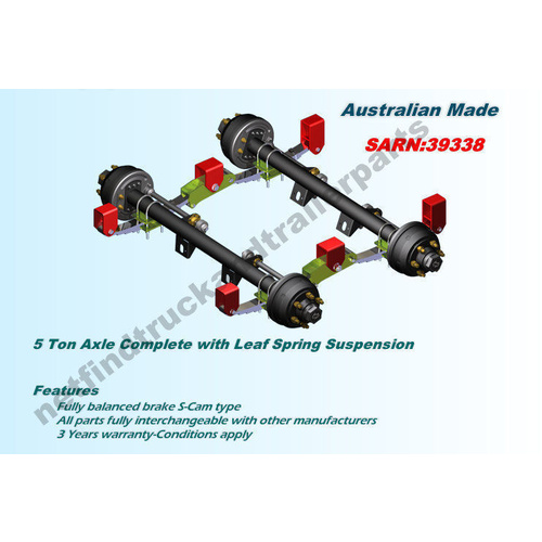 Suspension Trailer Mechanical – Underslung 5 Ton to suit Tandem Axle Trailer