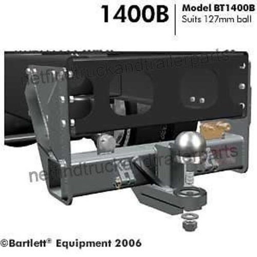 Tow Hitch to suit 127mm Bartlett Ball 21500kg with bolt kit Towbar BT1400B-21.5T