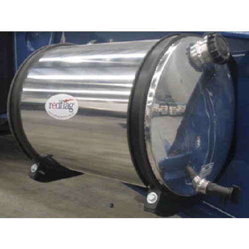 Round 50Ltr Stainless Steel Polished Truck Water Tank WT027