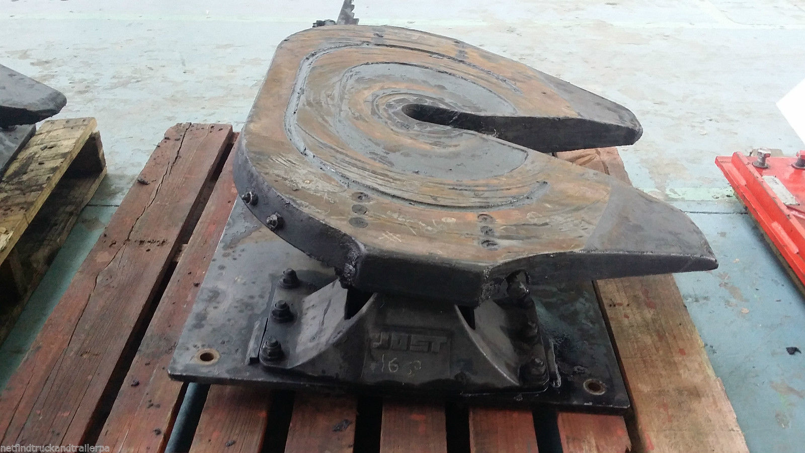 Jost Turntable Fifth Wheel 50mm Fixed Base Grease Top JSK37CZ Used eBay