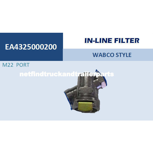 Valve Wabco Style In Line Filter M22 Truck Trailer