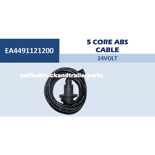 ABS Cable 5 Core 24V (comes with plugs) Truck Trailer 