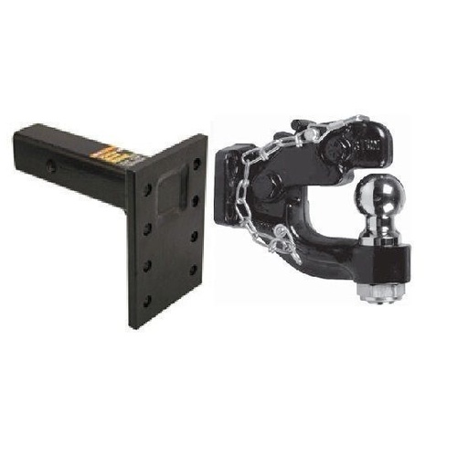 Pintle Hook 8T Dual Pintle With 8 Hole Pintle Adapter