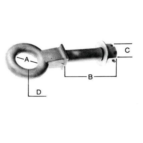 Buyers 76mm Demountable Pintle Hook 25T Pintle Ring Pintle Eye