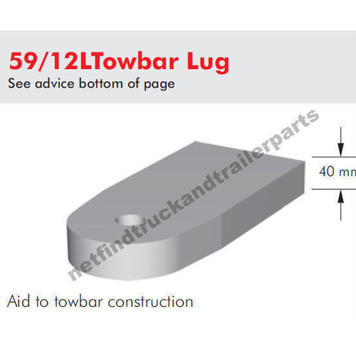 Towbar Lug 40mm to suit Bartlett Ball 127mm Accessory 59/12L
