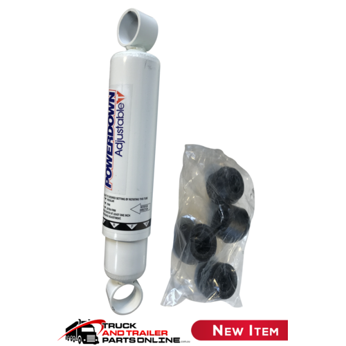 Powerdown Shock Absorber, Heavy Duty, Double Acting, Adjustable, T381