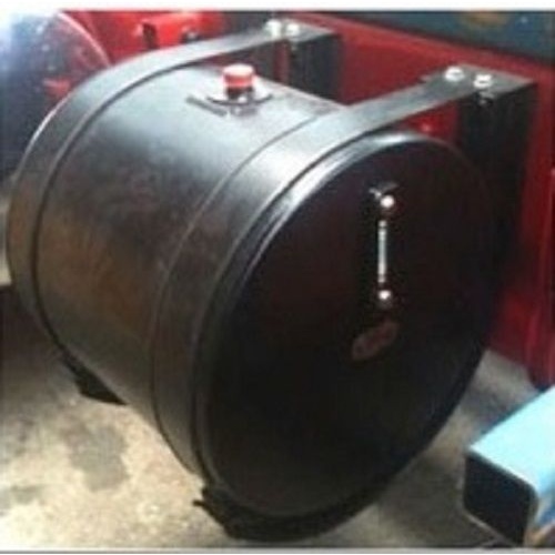 Truck 200 Litre Round Powdercoated Steel (Black) Truck Hydraulic Oil Tank H046E