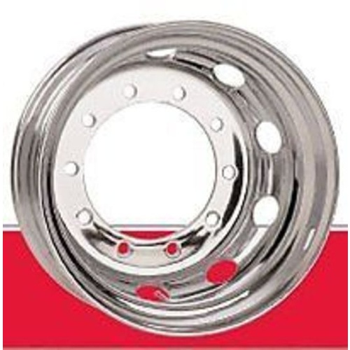 Rim Steel Chrome 10 Stud 335mm PCD (Euro) 22.5x8.25 to suit truck trailer 