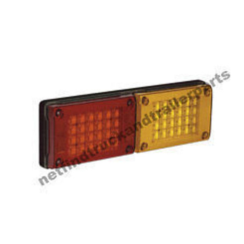 LED Lighting - LED Jumbo Double Combination Lamp (Red/Amber) Truck & Trailer 